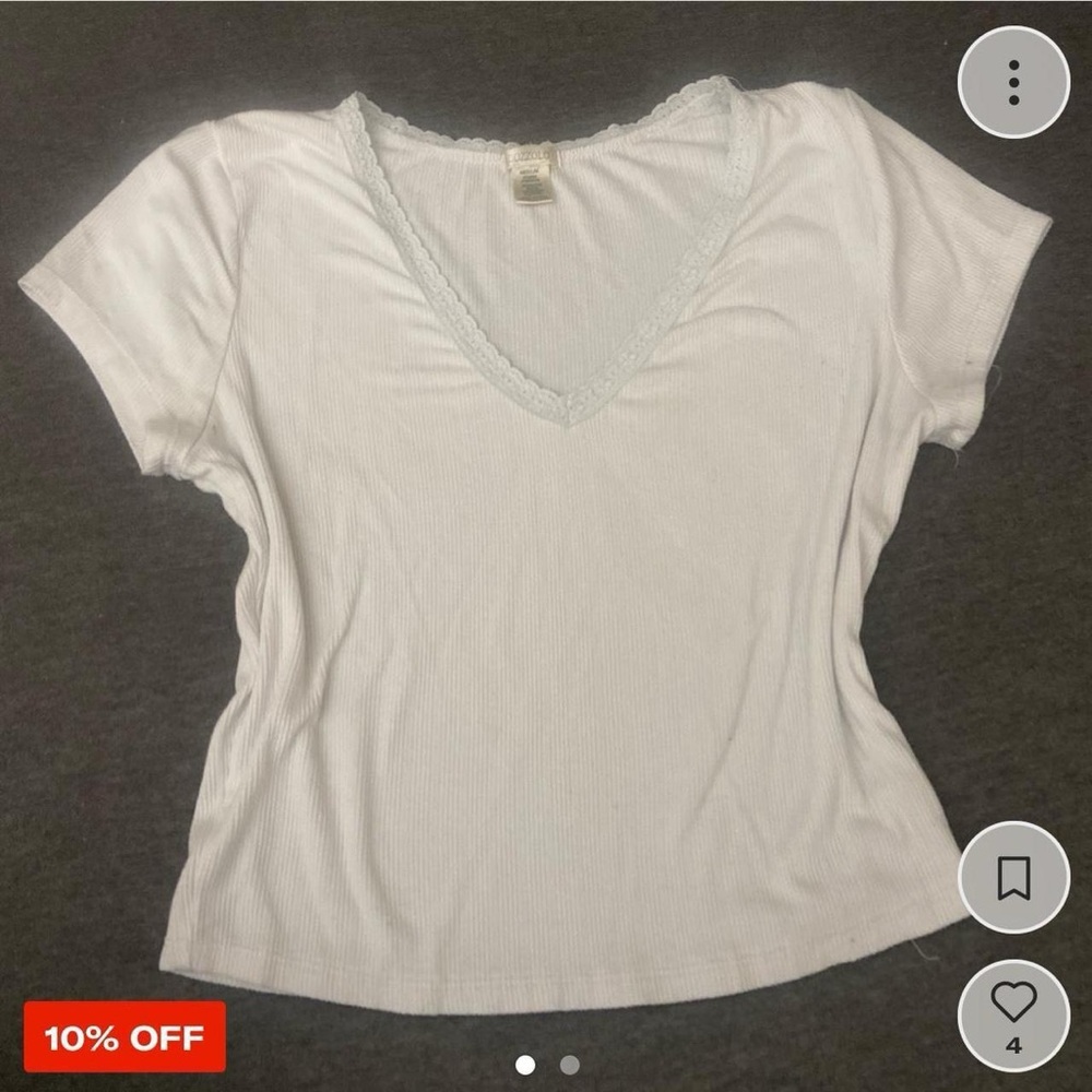 White Laced Blouse!